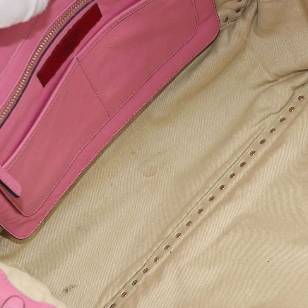 Valentino Garavani Rockstud Tote Pink Leather Fair condition - Box View