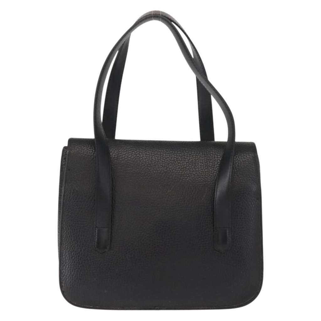 Christian Dior Vintage CD Handbag Black Leather Good condition - Back View