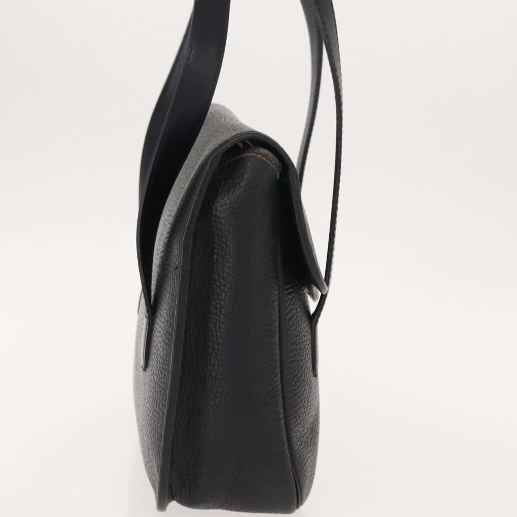 Christian Dior Vintage CD Handbag Black Leather Good condition - Model View