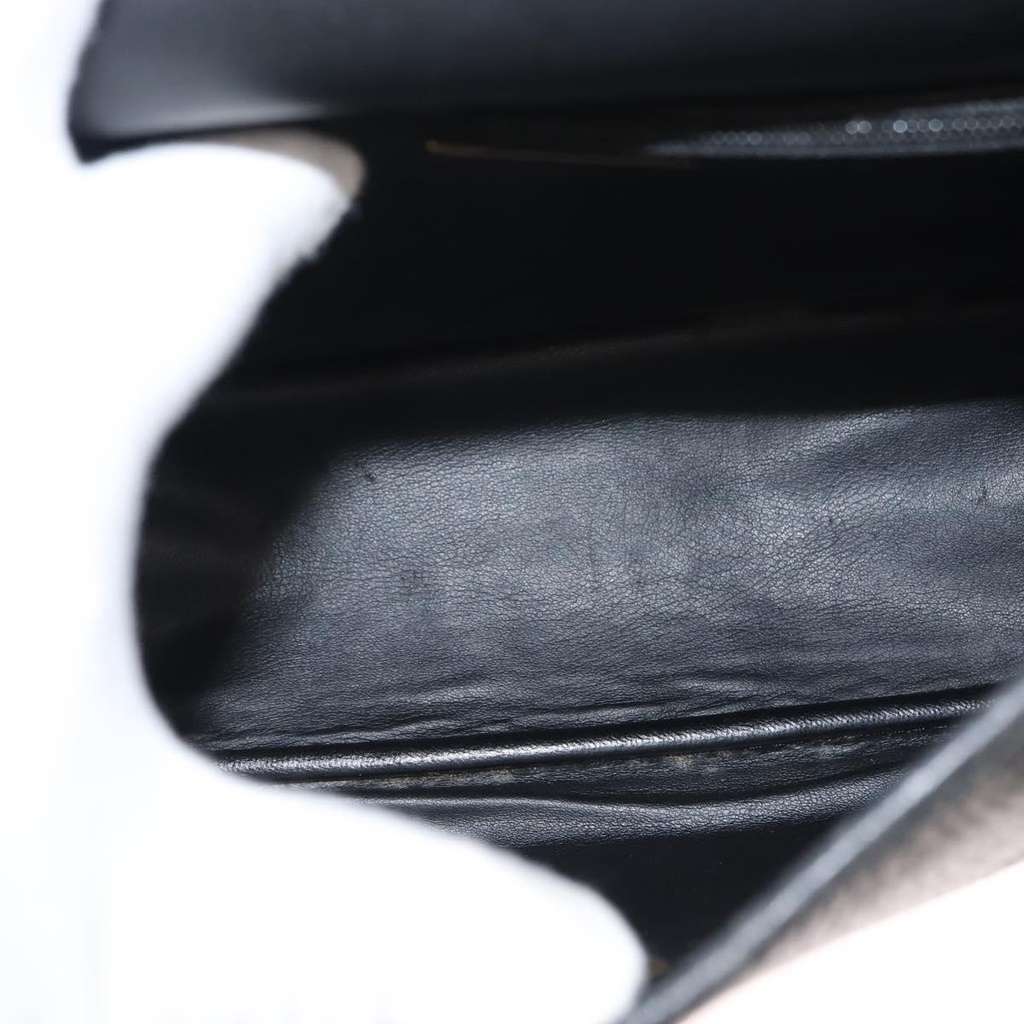 Christian Dior Vintage CD Handbag Black Leather Good condition - Box View