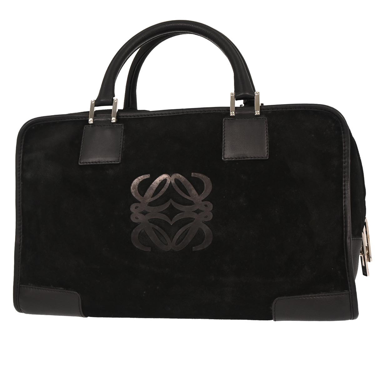 Loewe Amazona Bag Black Suede Good condition - Back View