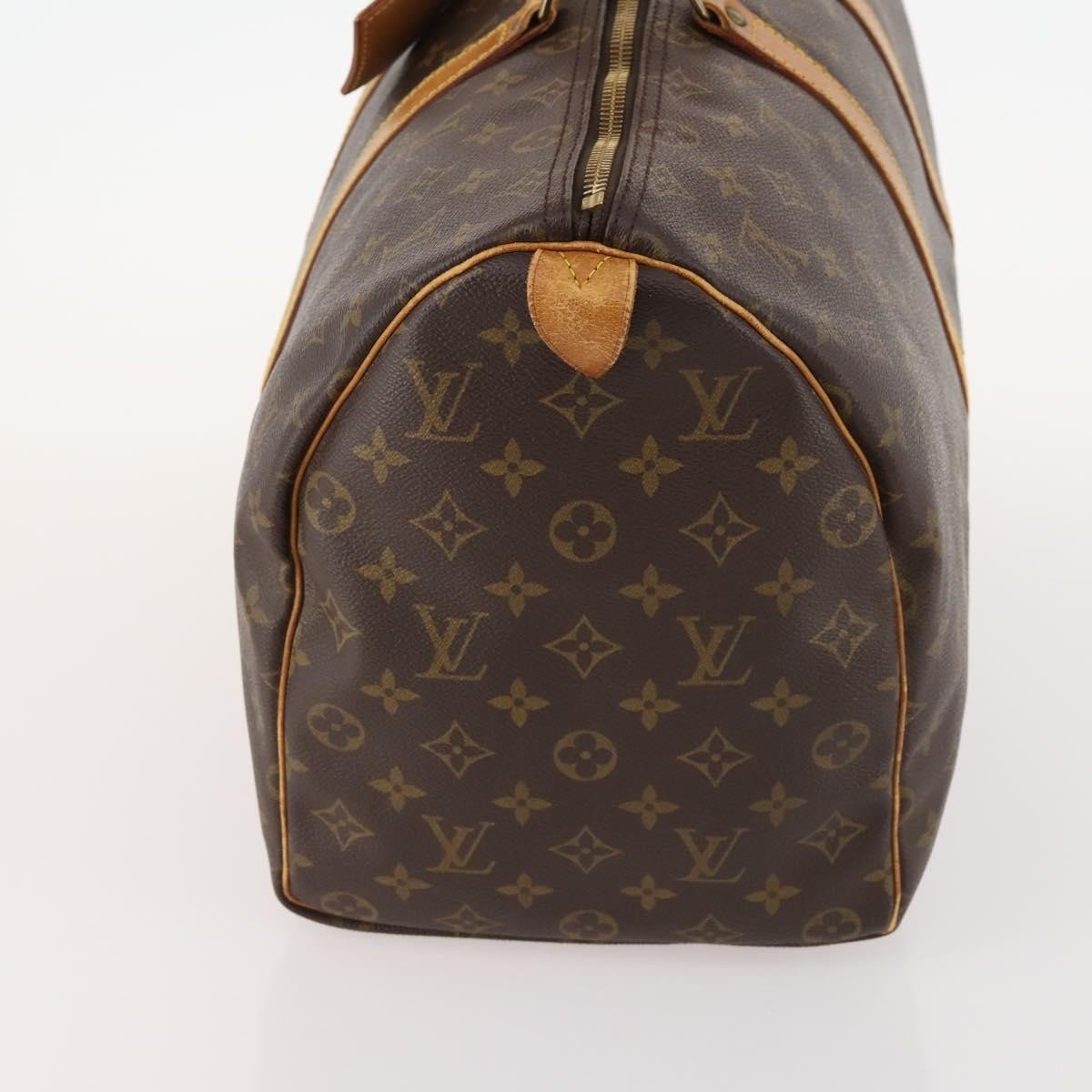 Louis Vuitton Keepall Bag Brown Canvas Fair condition - Inside View