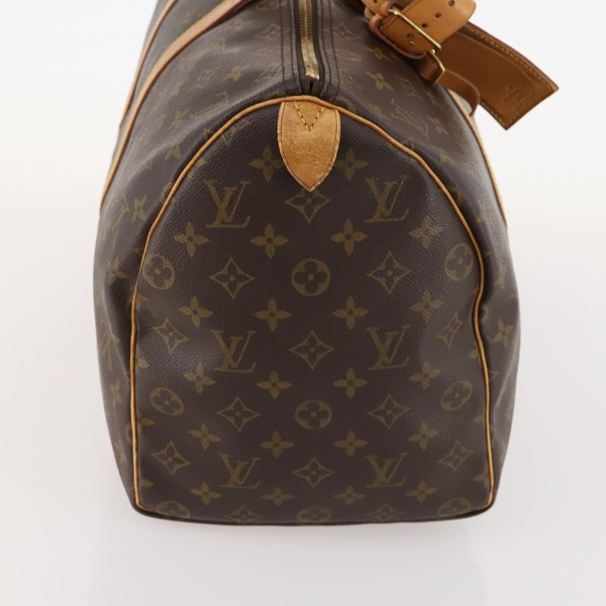 Louis Vuitton Keepall Bag Brown Canvas Fair condition - Model View