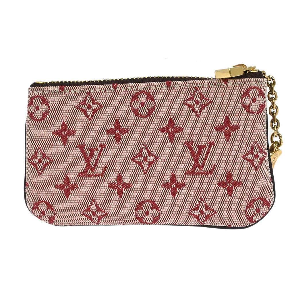 Louis Vuitton Pochette clés NM Red Canvas Good condition - Back View