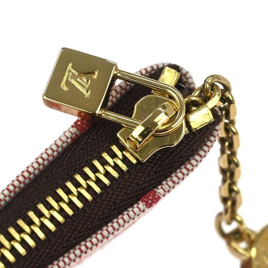 Louis Vuitton Pochette clés NM Red Canvas Good condition - Box View