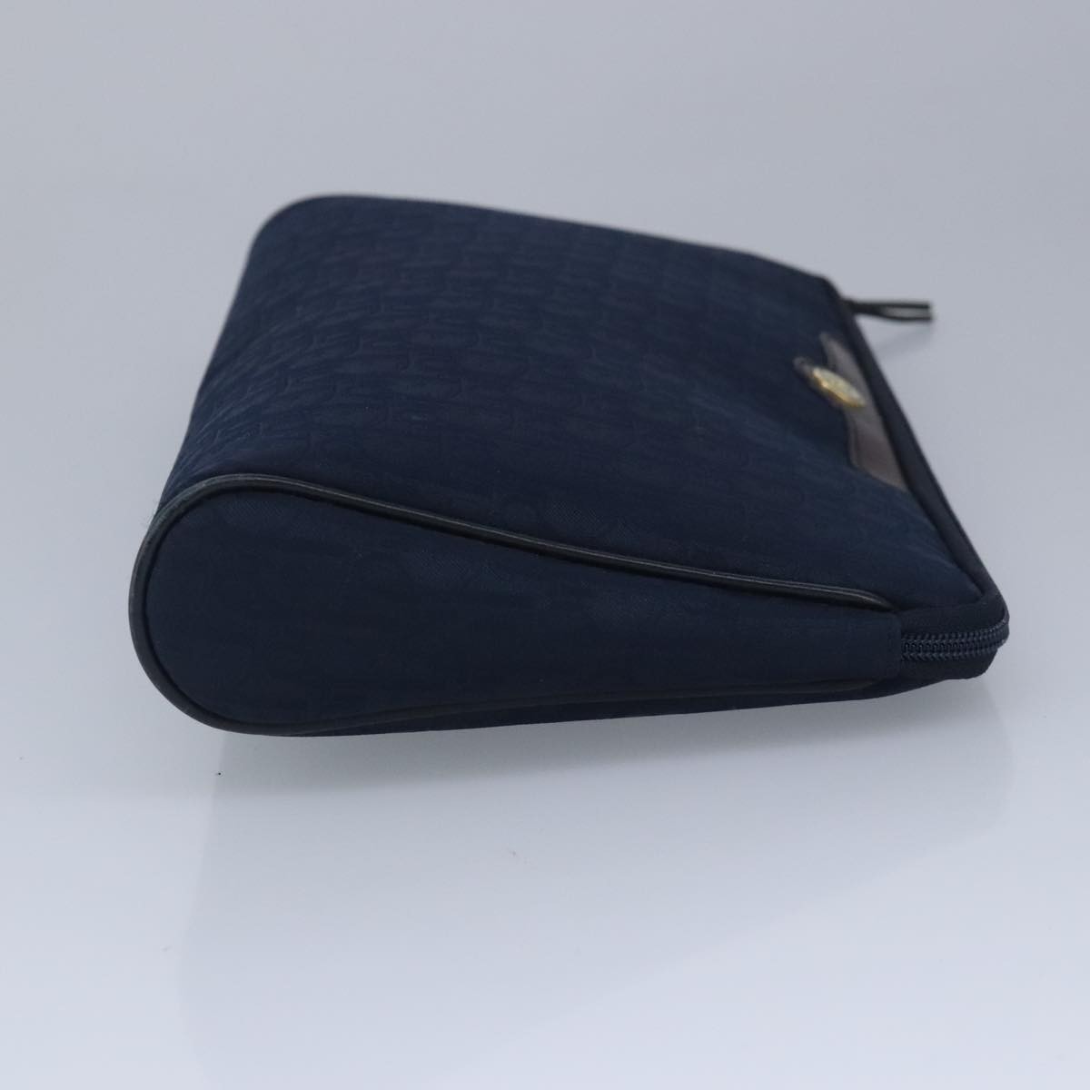 Christian Dior Vintage Trotter Pouch Navy Canvas Good condition - Model View