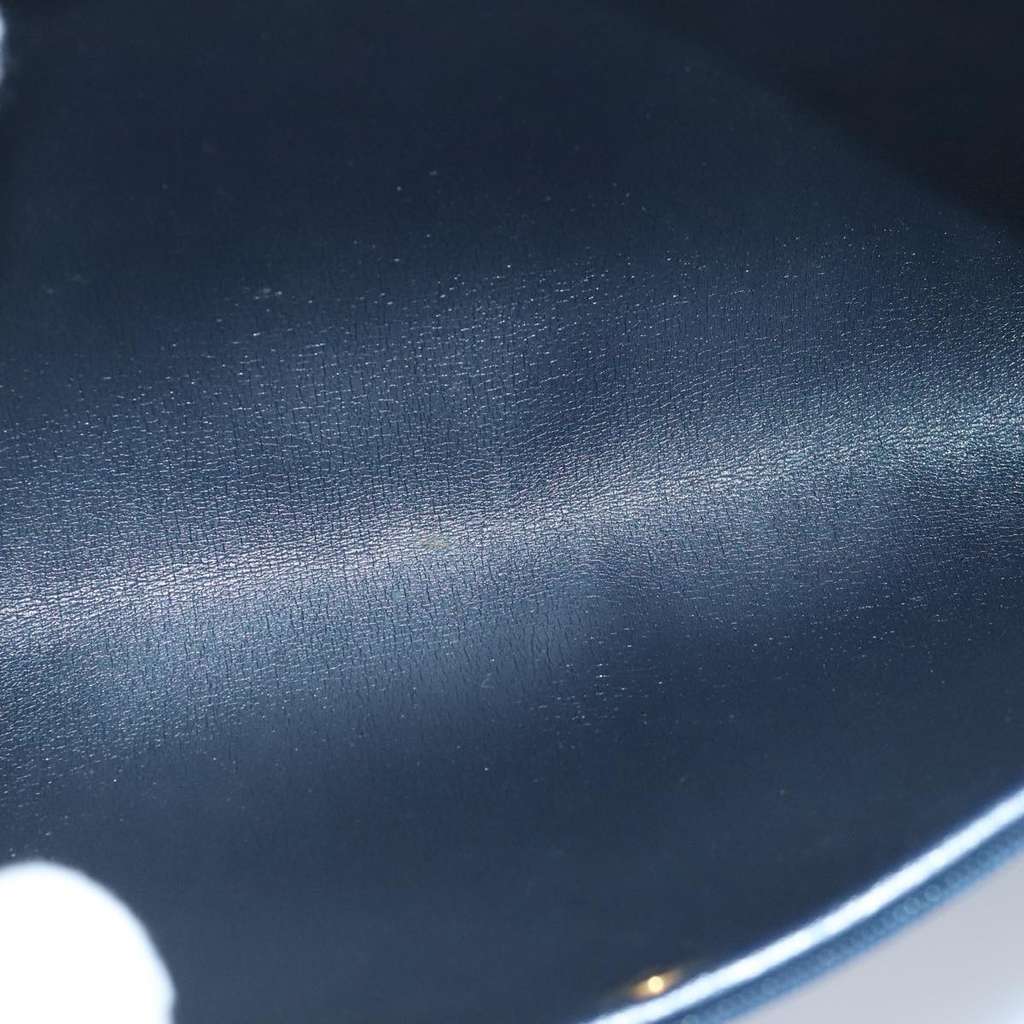 Christian Dior Vintage Trotter Pouch Navy Canvas Good condition - Box View