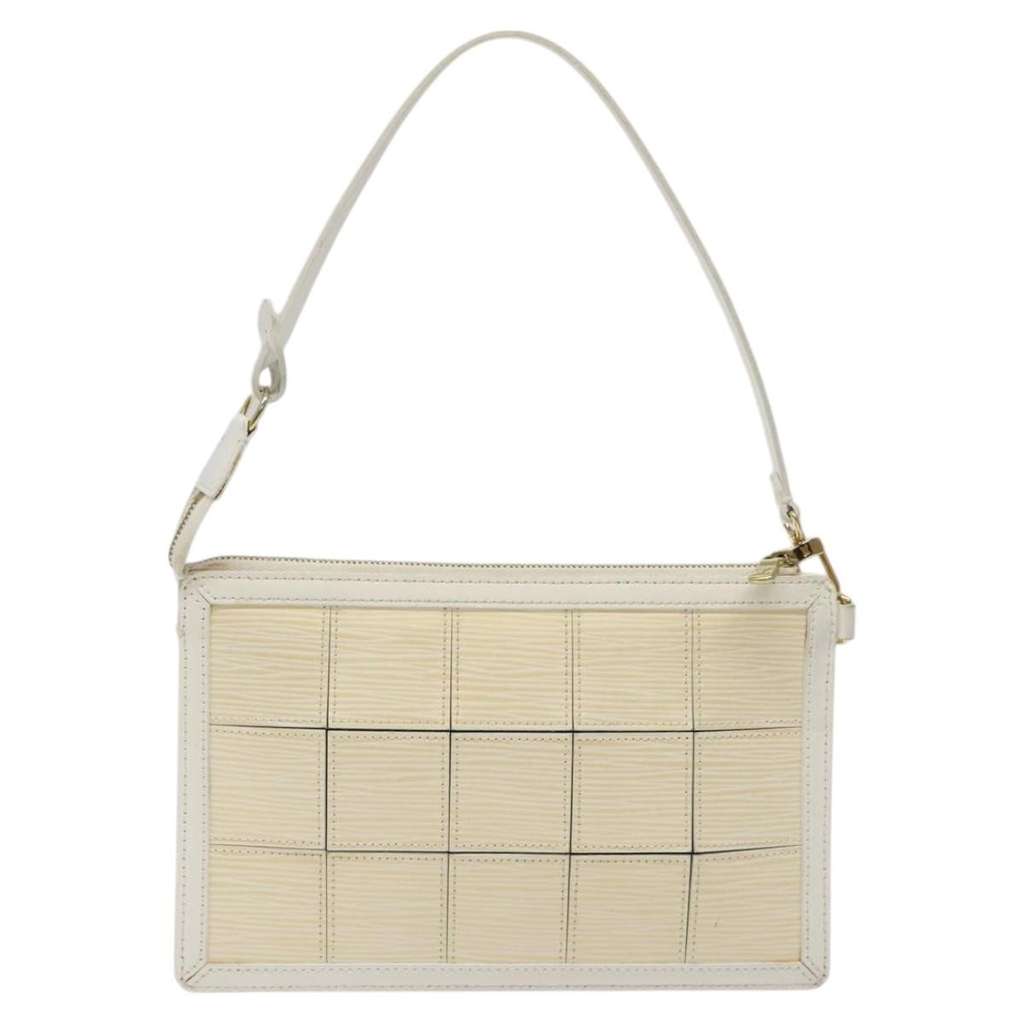 Louis Vuitton Delmonico Pochette Beige Leather Good condition - Back View