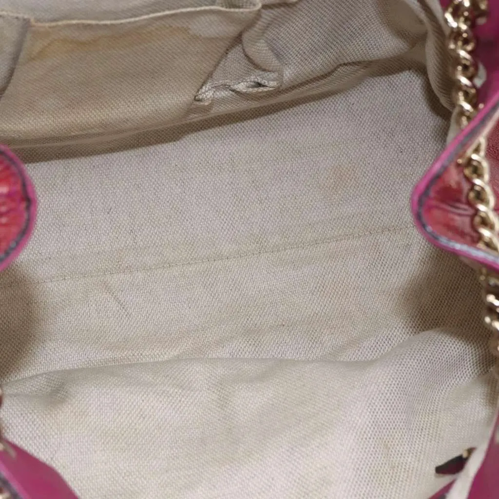 Gucci Soho Chain Strap Shoulder Bag Red Leather Good - Box View