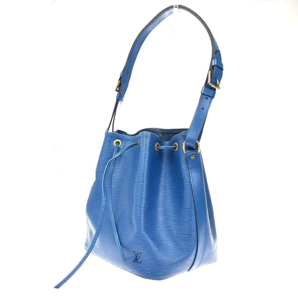 Louis Vuitton Petit Noe Handbag Blue Leather Fair condition - Inside View