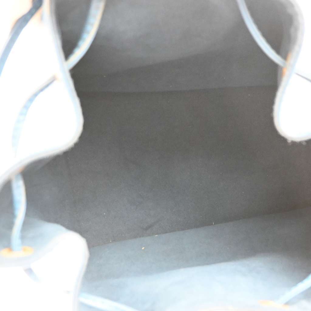 Louis Vuitton Petit Noe Handbag Blue Leather Fair condition - Box View