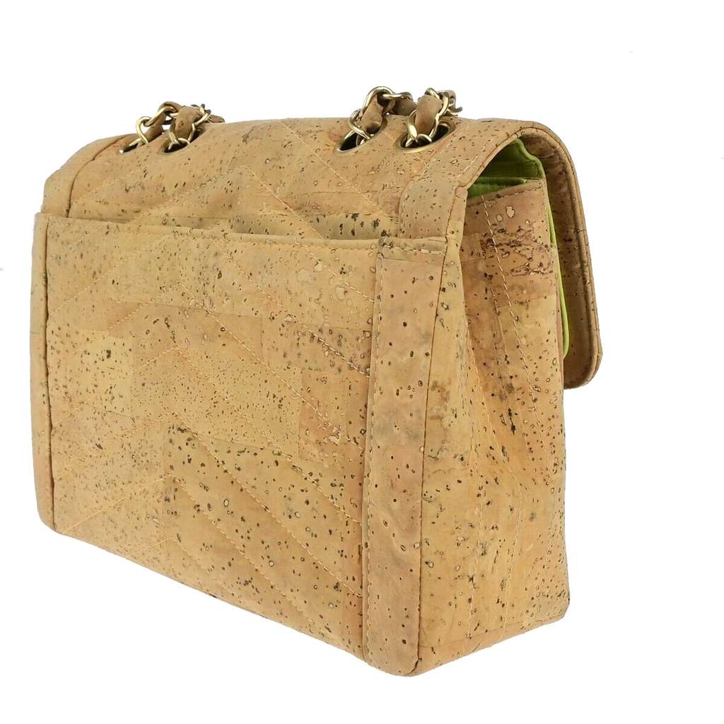 Chanel Vintage Mademoiselle Lock Single Flap Chain Bag Beige Good condition - Model View