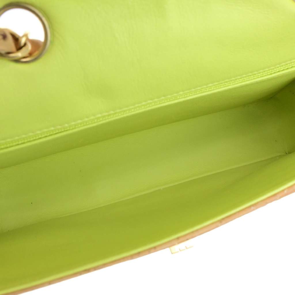 Chanel Vintage Mademoiselle Lock Single Flap Chain Bag Beige Good condition - Box View