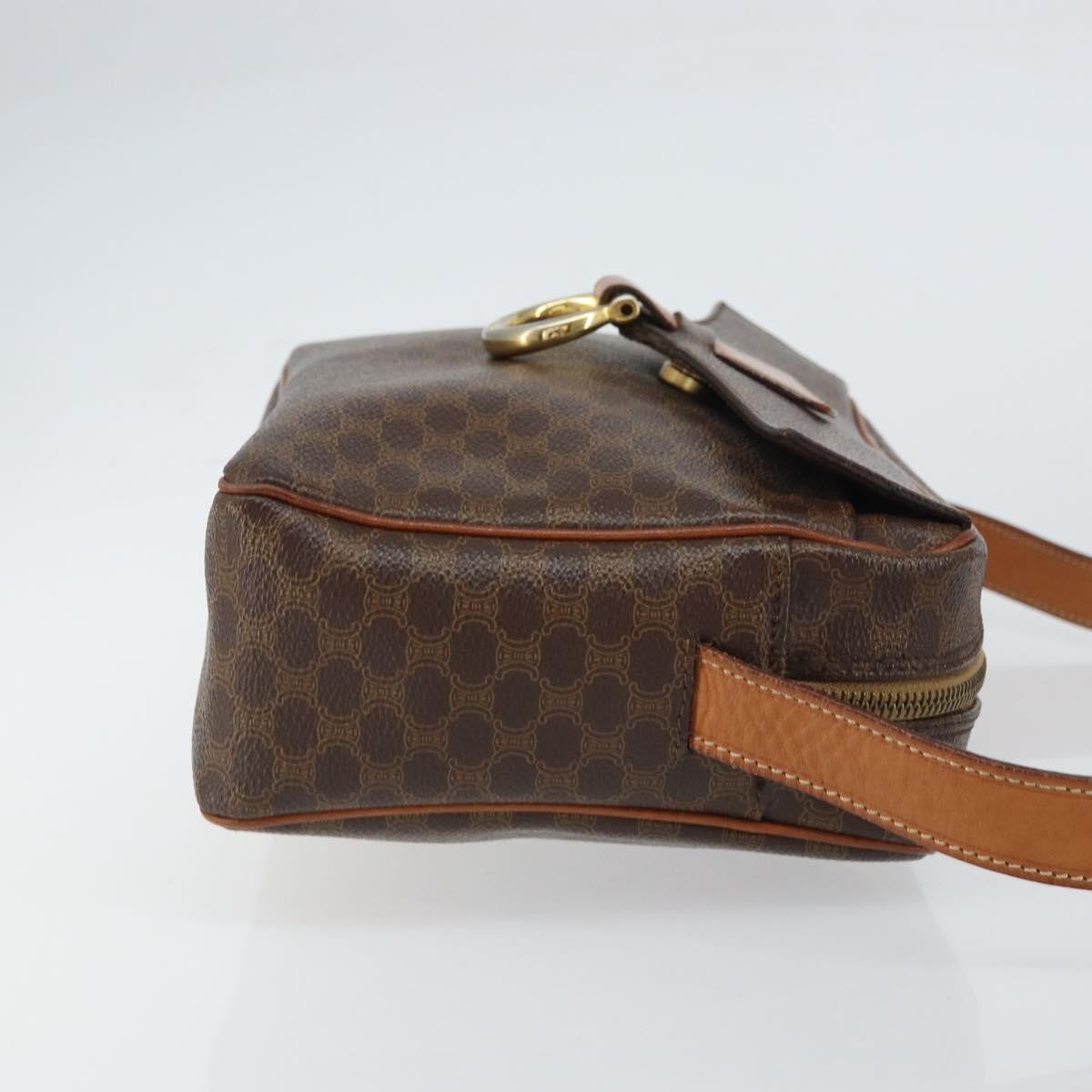 Celine Vintage Macadam Shoulder Bag Brown Canvas Good condition - Inside View