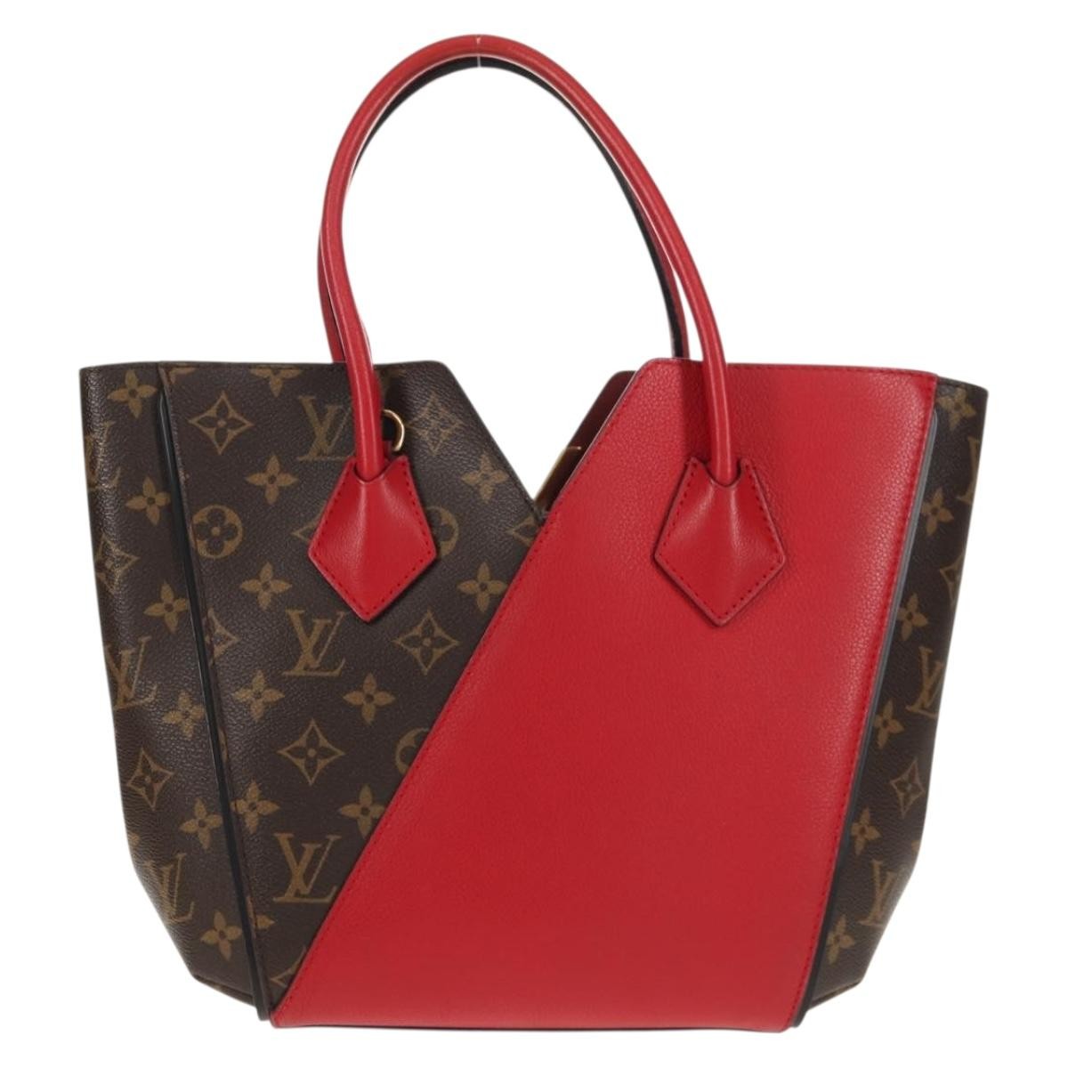 Louis Vuitton Kimono Handbag Red Canvas Good condition - Back View