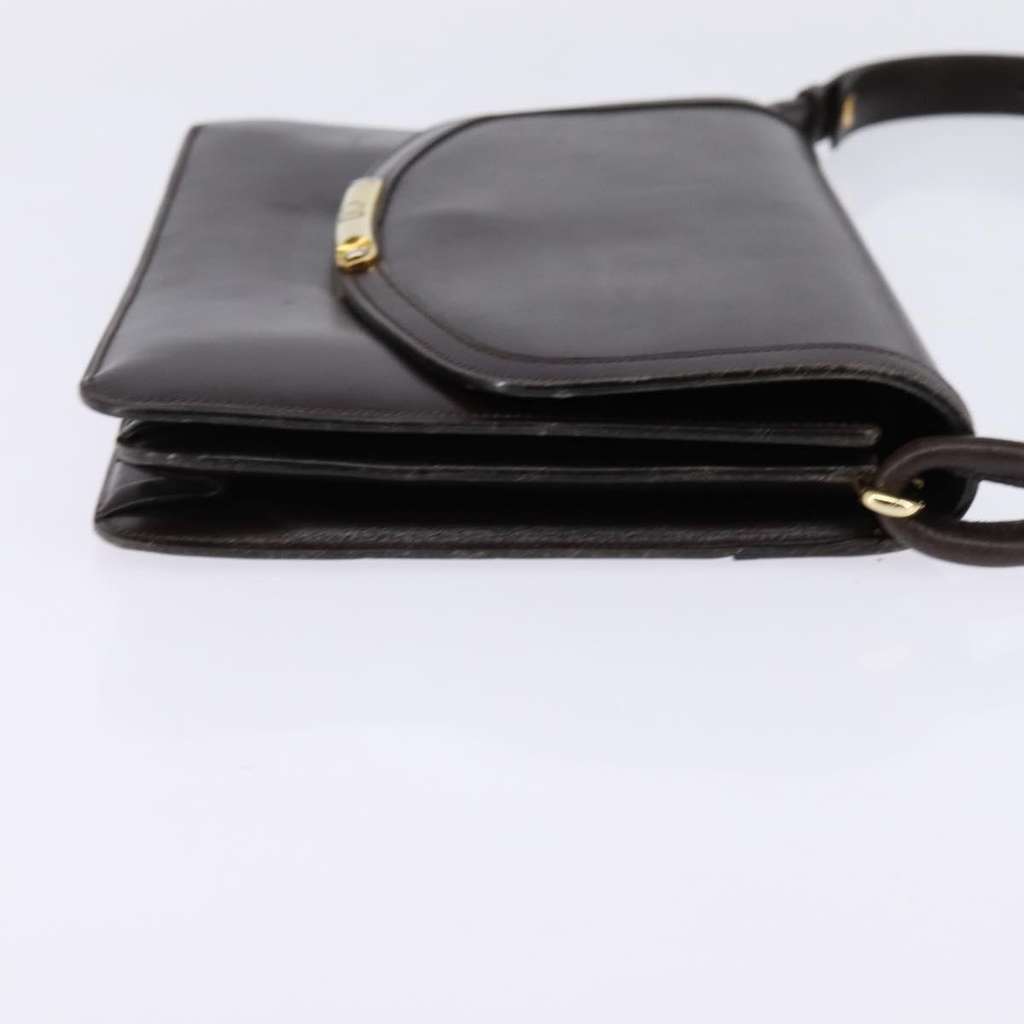 Christian Dior Flap Shoulder Bag Brown Leather Good condition - Inside View