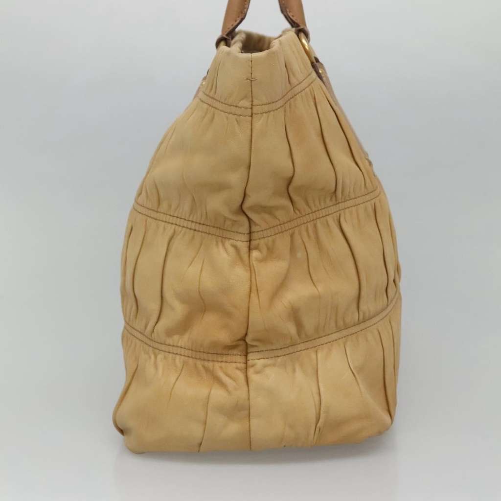 Prada Gaufre Tote Beige Leather Good condition - Inside View