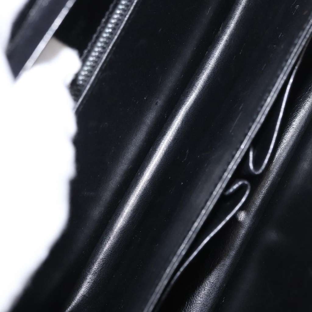 Celine Vintage Shoulder Bag Black Leather Good condition - Box View