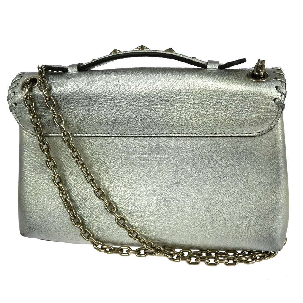 Louis Vuitton Very Chain Bag Silver Leather Good condition - Back View