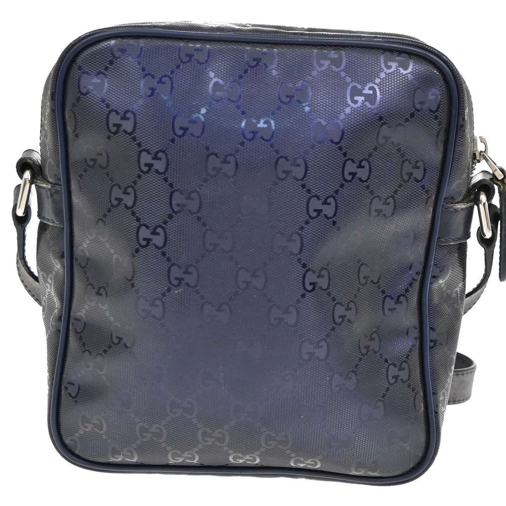 Gucci Zip Crossbody Bag Navy Good condition - Back View