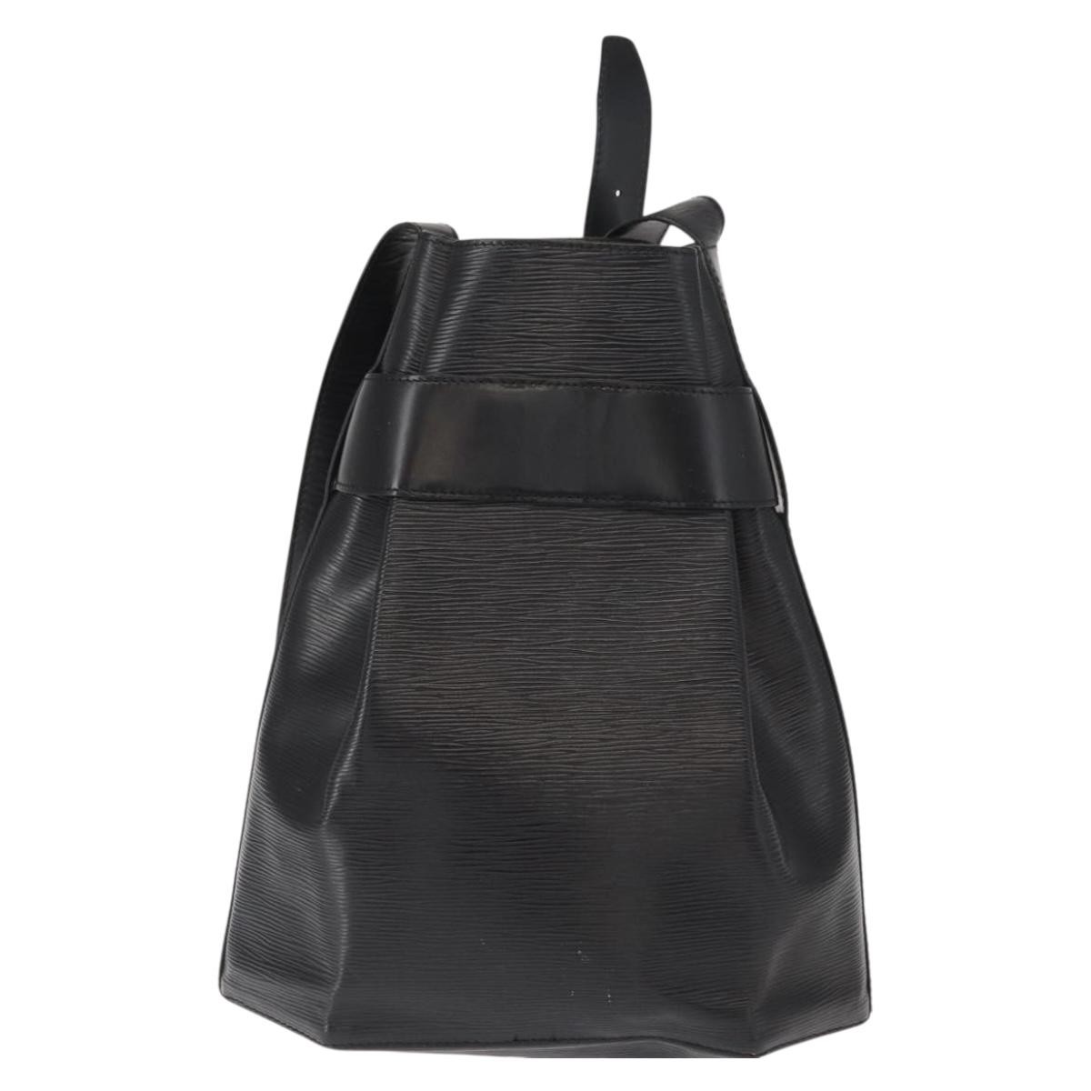 Louis Vuitton Vintage Sac d'Epaule Handbag Black Leather Fair condition - Back View