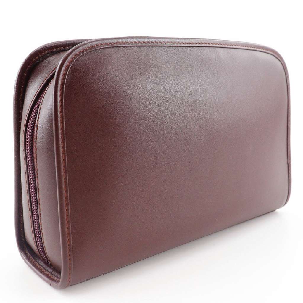 Cartier Vintage must de Cartier Burgundy Leather Good condition - Back View