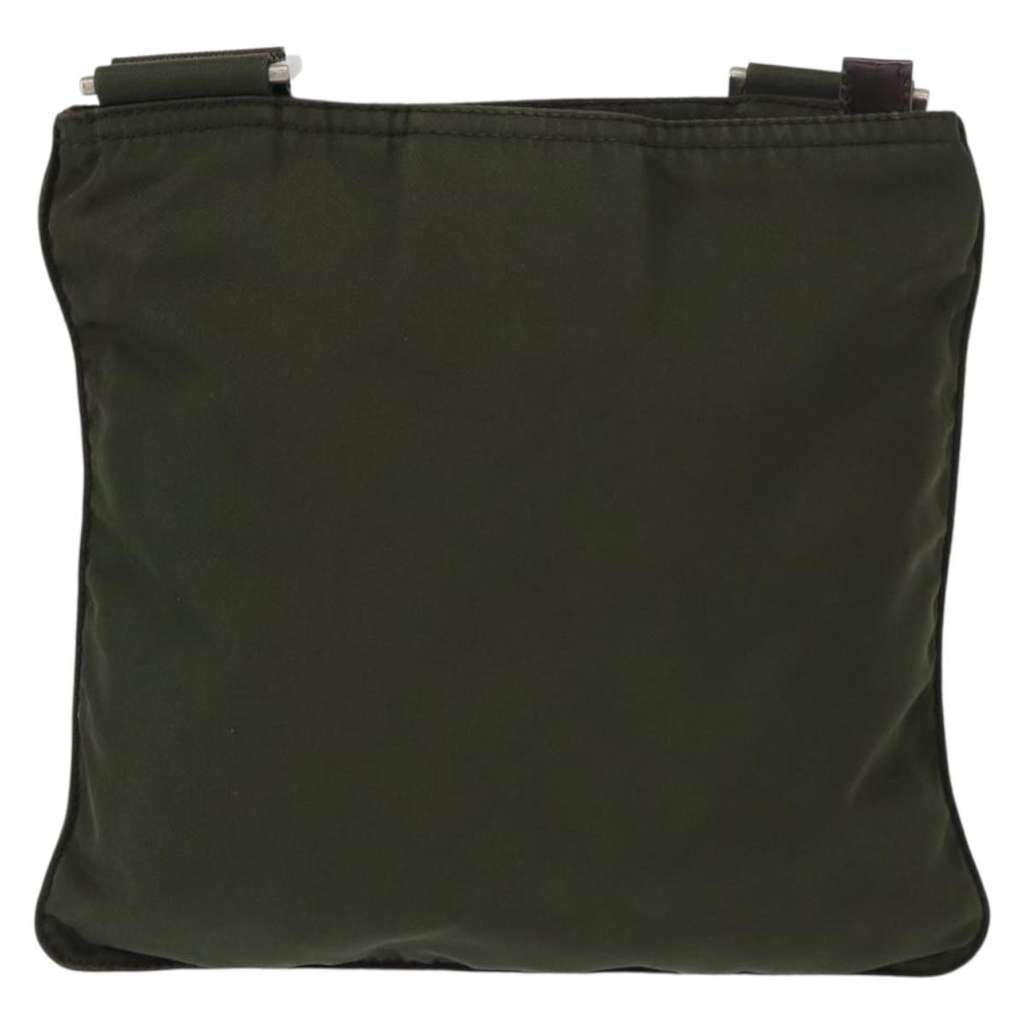 Prada Flat Messenger Bag Khaki Good condition - Back View