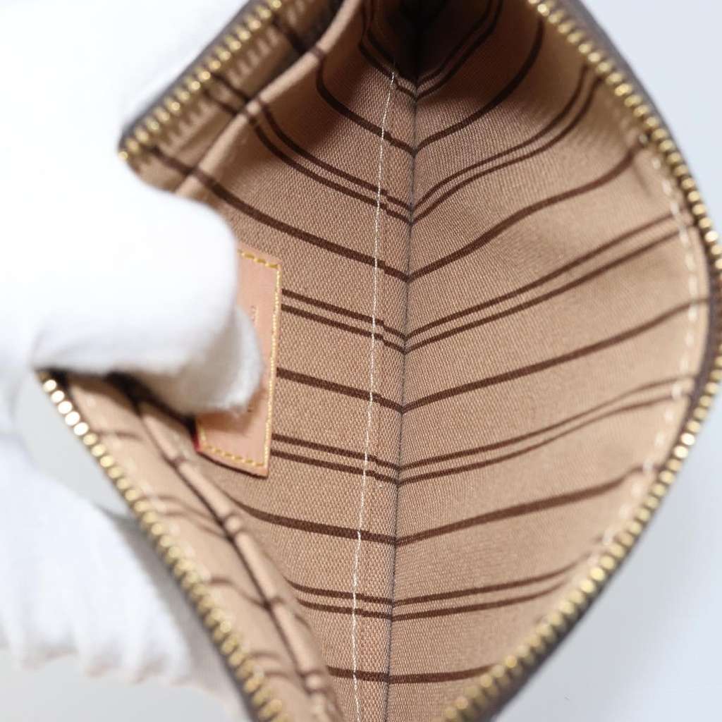 Louis Vuitton Neverfull Pochette Brown Canvas Good condition - Box View