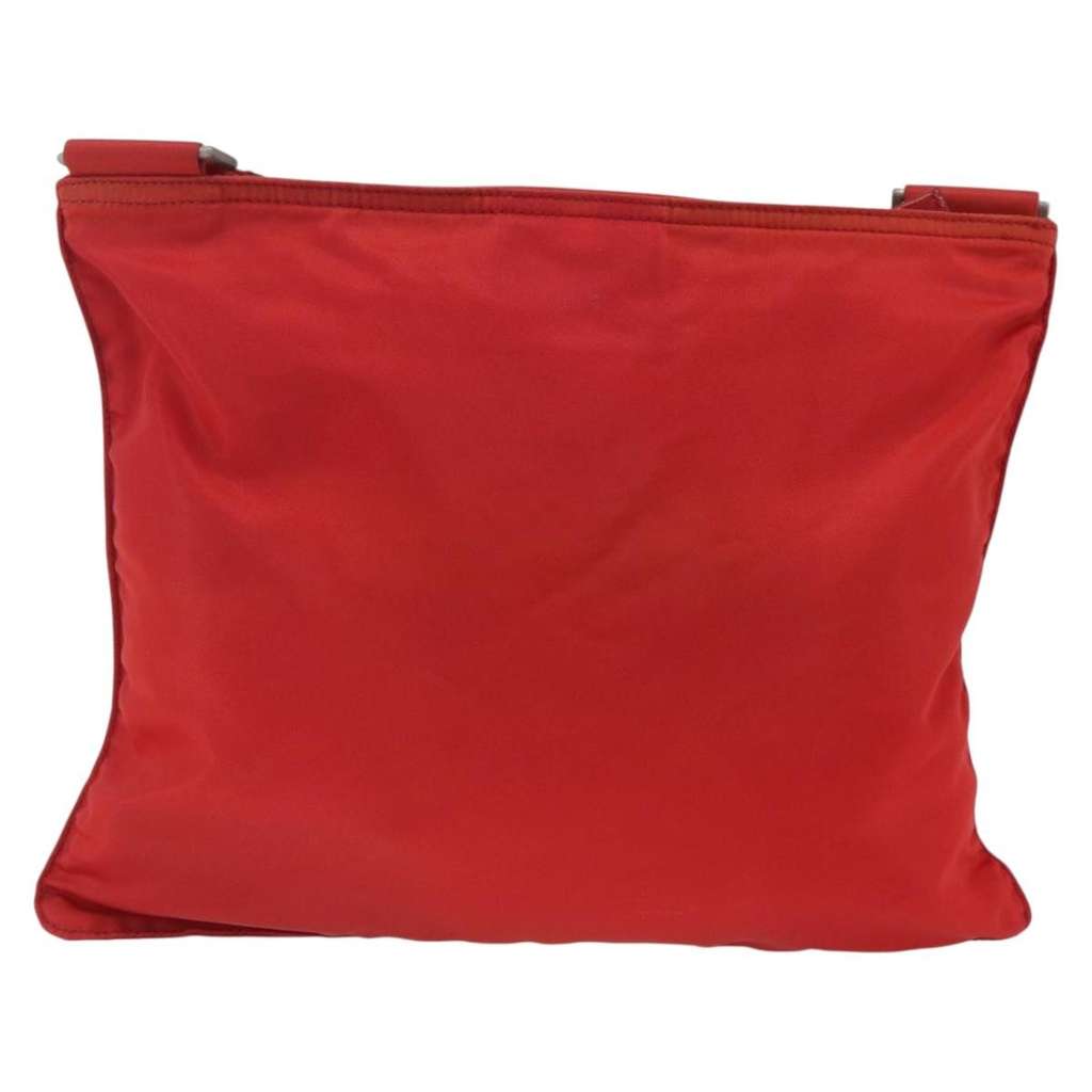 Prada Zip Top Messenger Bag Red Good condition - Back View