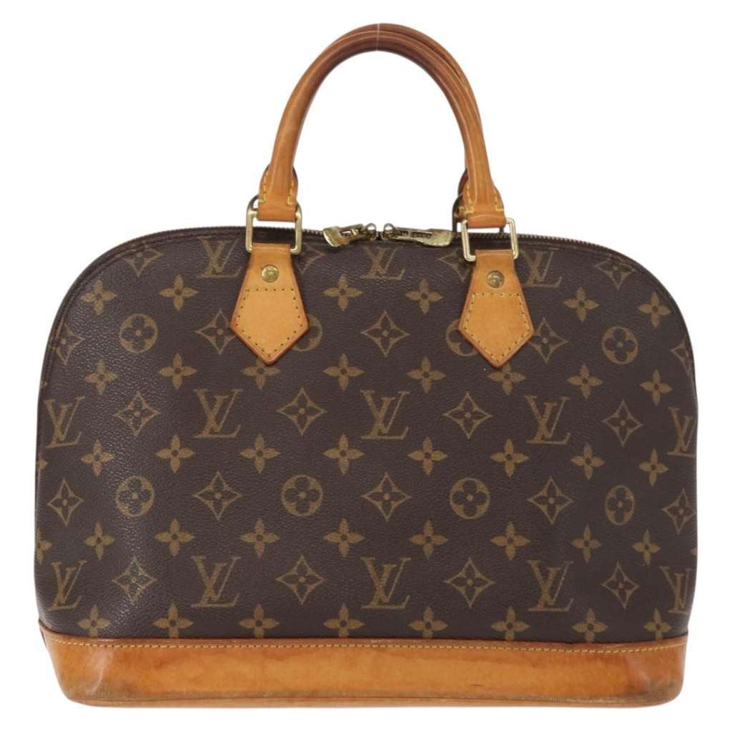 Louis Vuitton Alma Handbag Brown Canvas Good condition - Back View