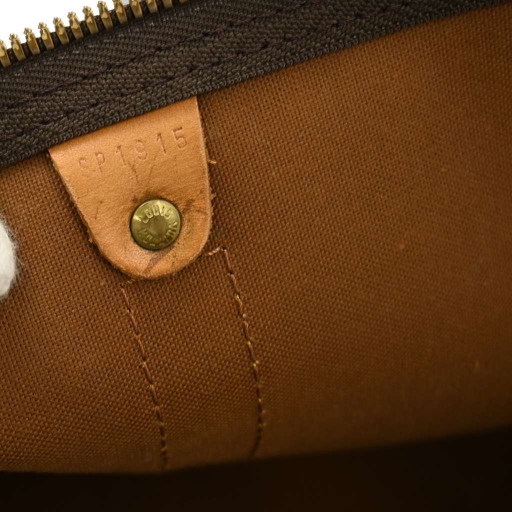 Louis Vuitton Keepall Bag Brown Canvas Fair condition - Model View