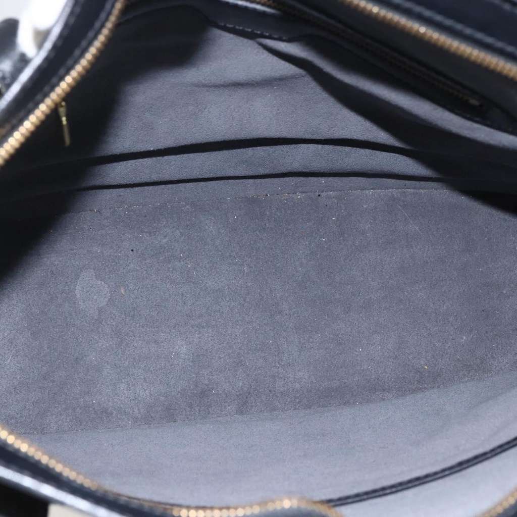 Louis Vuitton Lussac Handbag Black Leather Fair condition - Box View