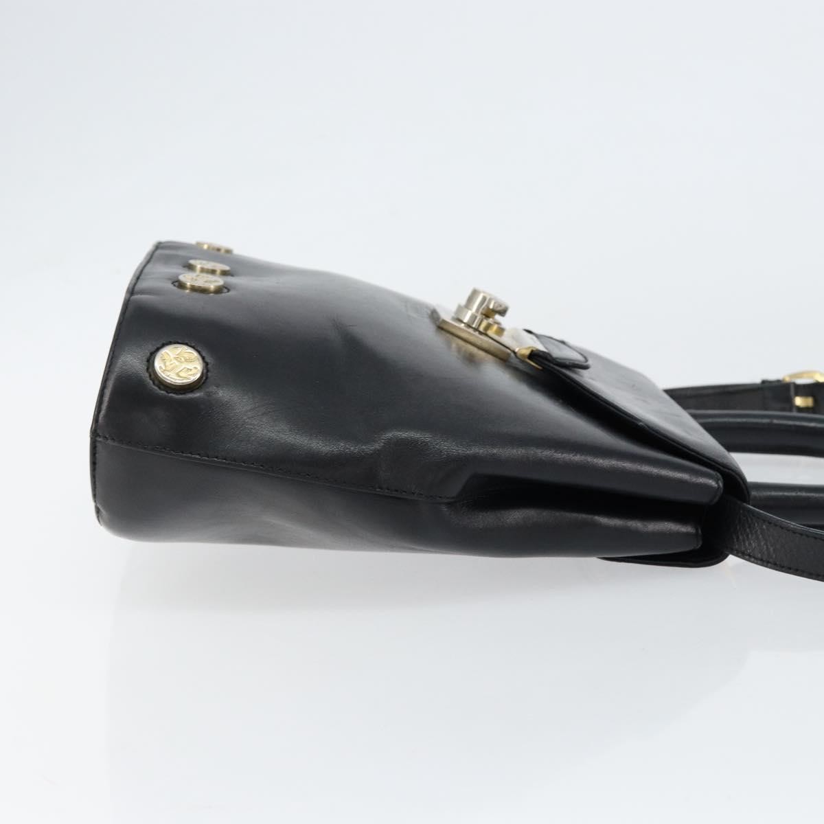 Salvatore Ferragamo Vintage Handbag Black Leather Good condition - Inside View