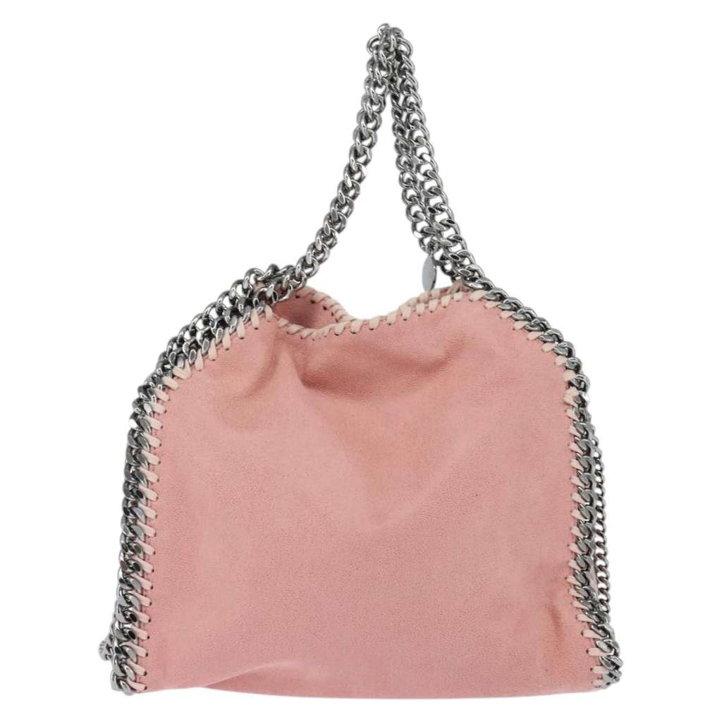 Stella Mccartney Falabella Fold Over Crossbody Bag Pink Polyester Good condition - Back View