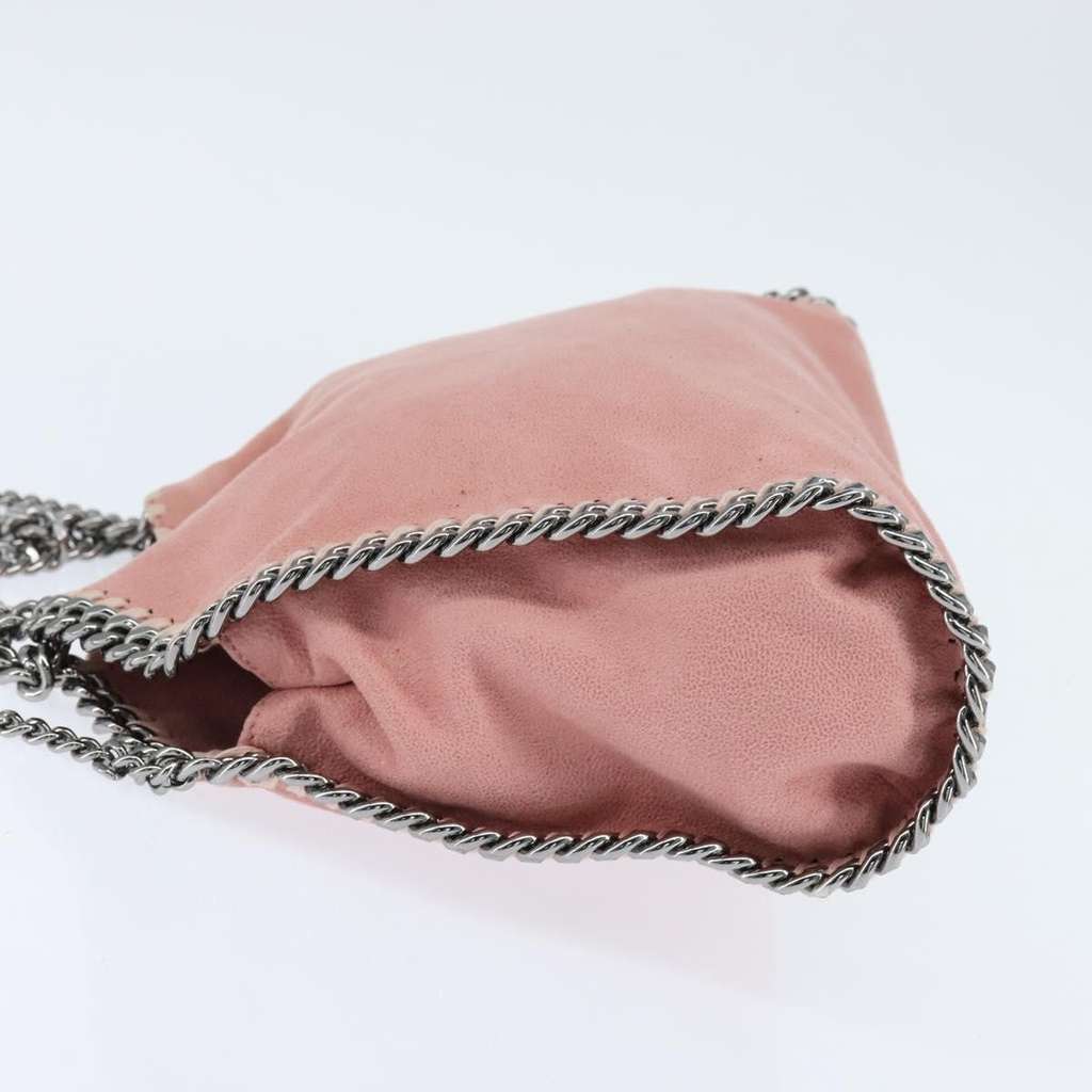Stella Mccartney Falabella Fold Over Crossbody Bag Pink Polyester Good condition - Inside View