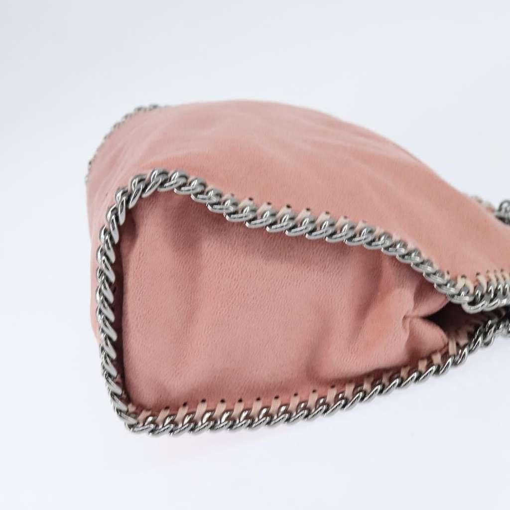 Stella Mccartney Falabella Fold Over Crossbody Bag Pink Polyester Good condition - Model View