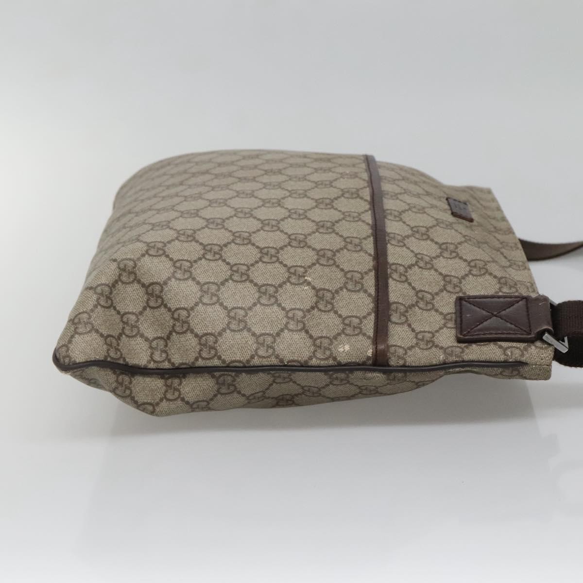 Gucci Zip Top Messenger Bag Beige Canvas Good condition - Inside View