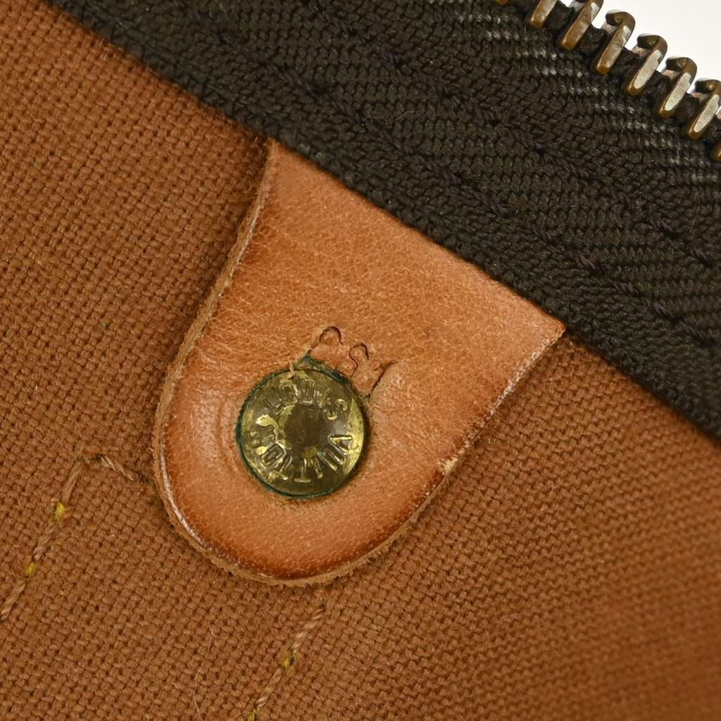 Louis Vuitton Keepall Bag Brown Canvas Fair condition - Model View