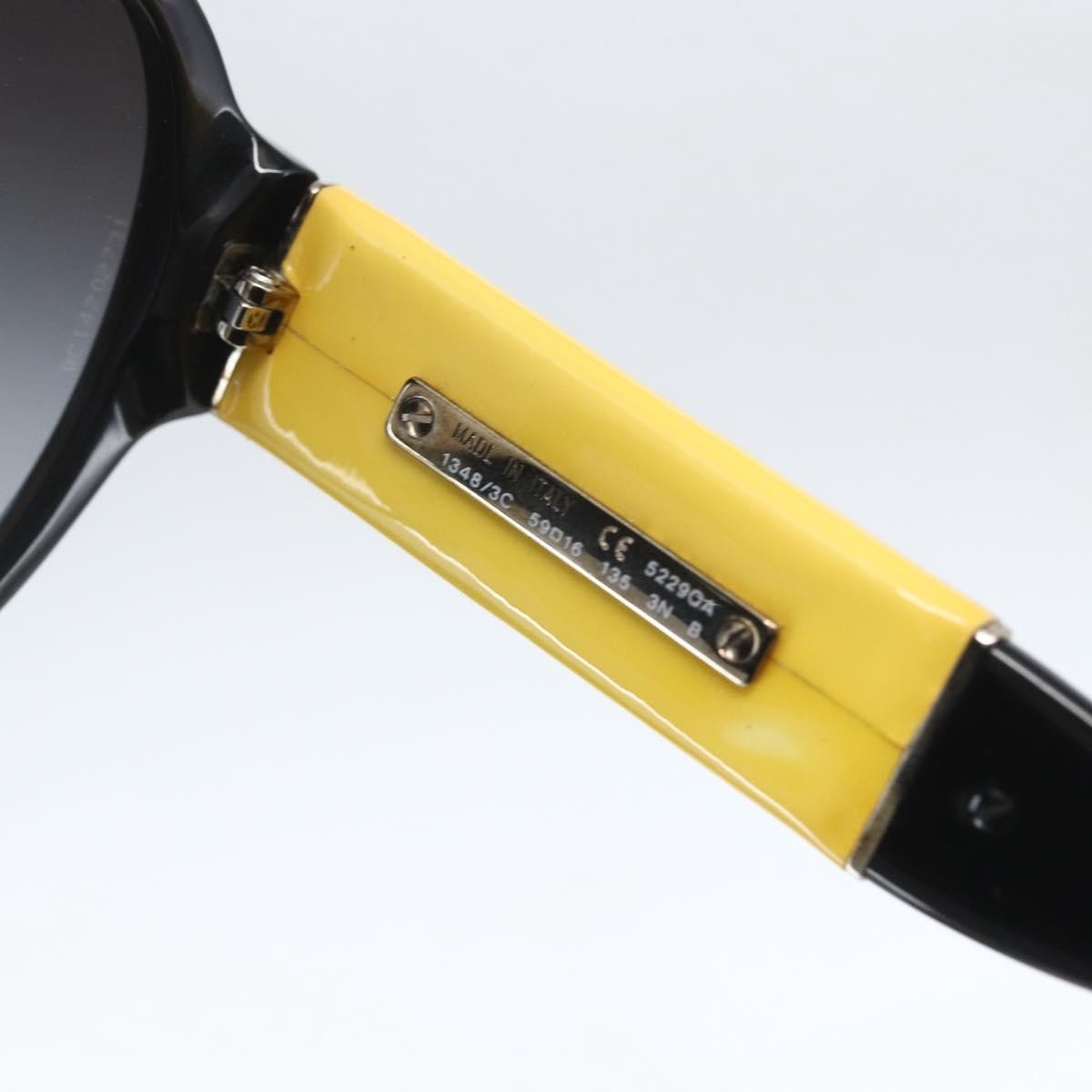 Chanel Logo CC Sunglasses Yellow Plastic Good condition - Box View