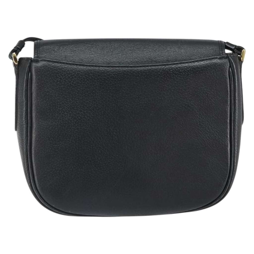 Burberry Vintage Shoulder Bag Black Leather Good condition - Back View