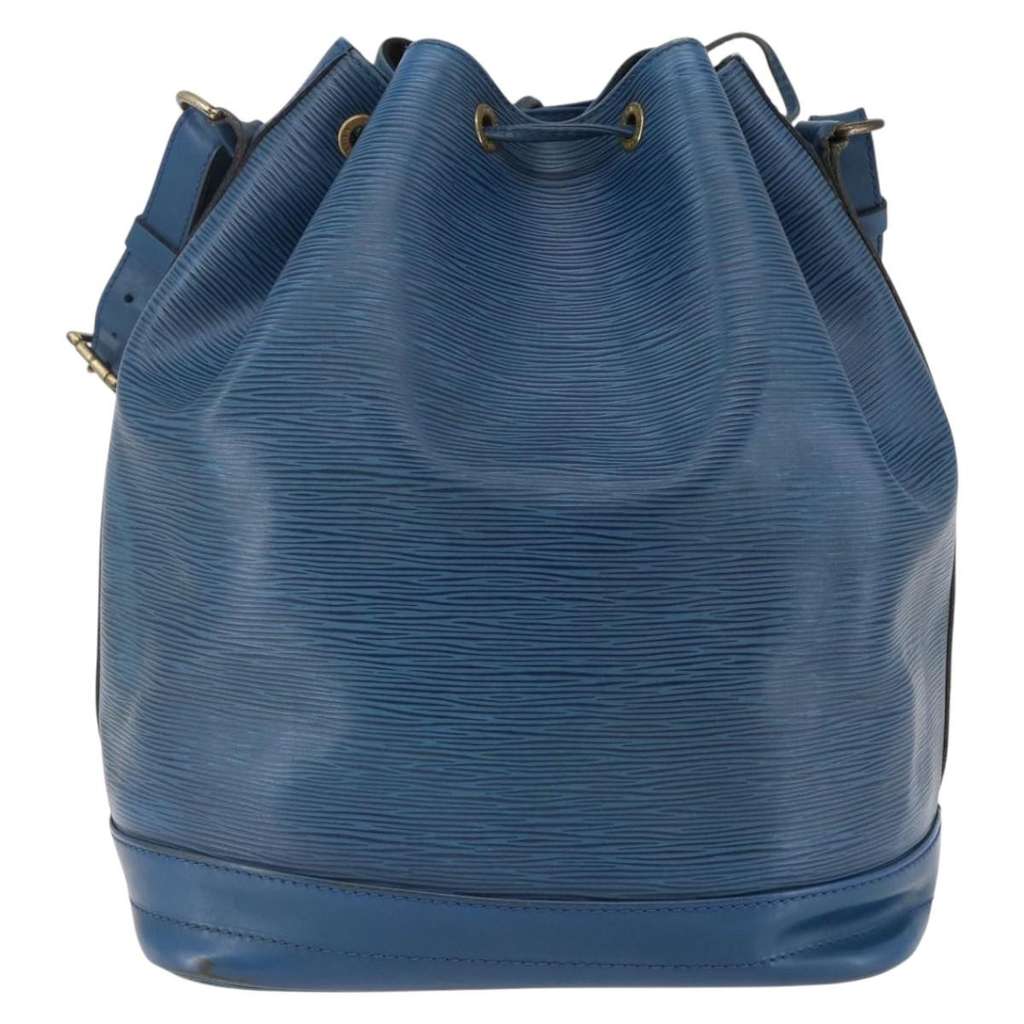 Louis Vuitton Noe Handbag Blue Leather Fair condition - Back View