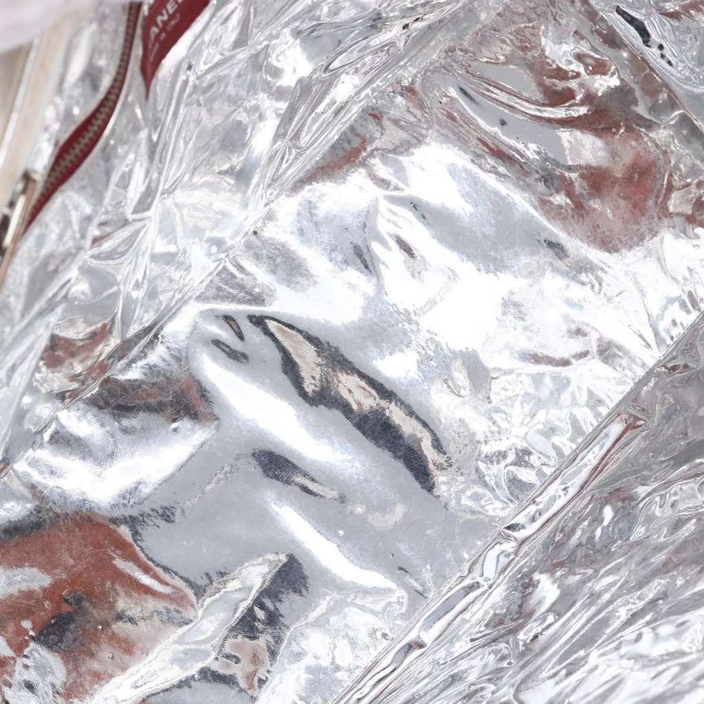 Chanel No.5 Tote Silver Canvas Good condition - Box View