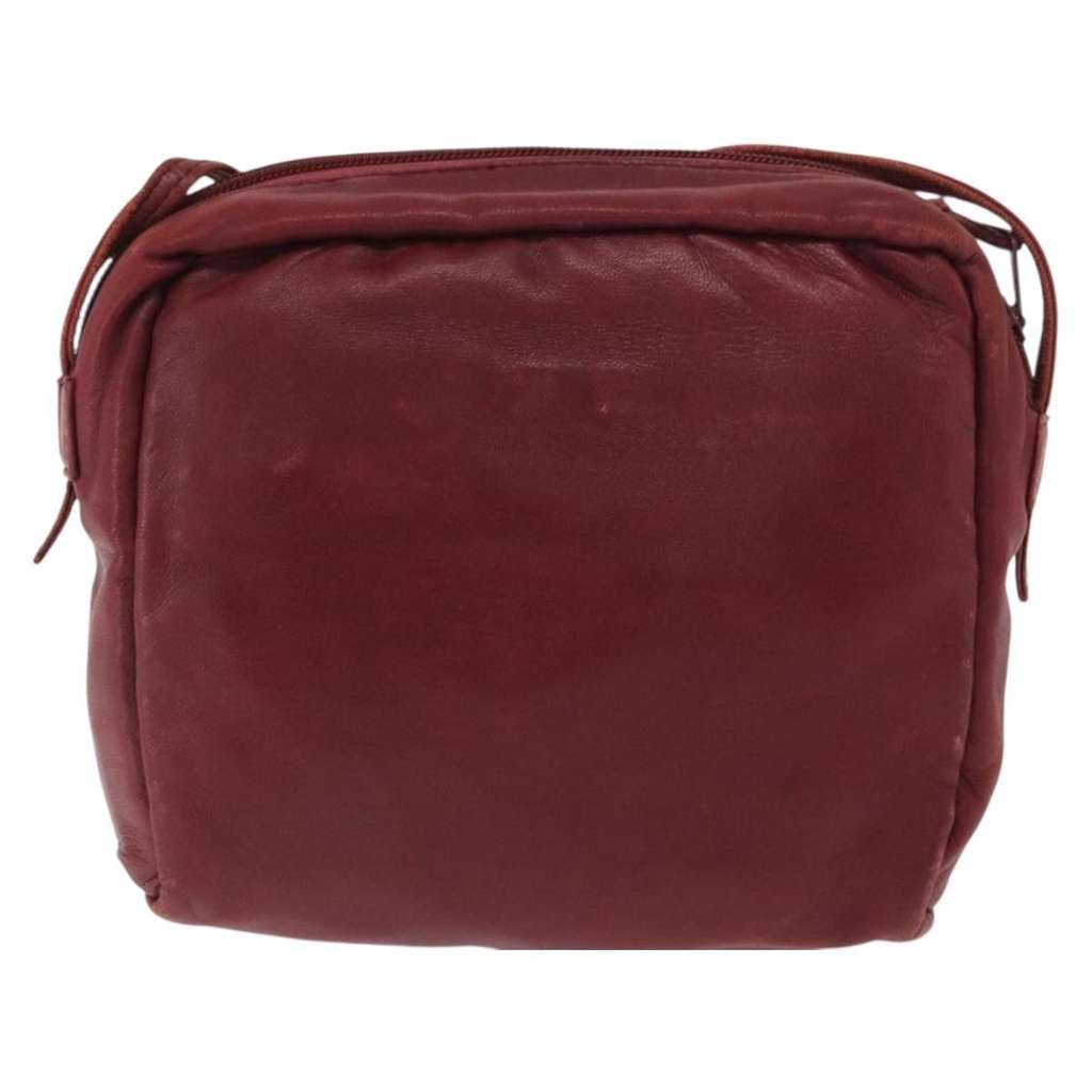 Loewe Vintage Shoulder Bag Red Leather Fair condition - Back View