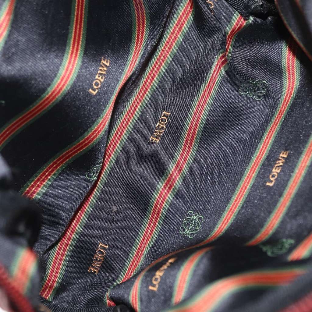 Loewe Vintage Shoulder Bag Red Leather Fair condition - Box View