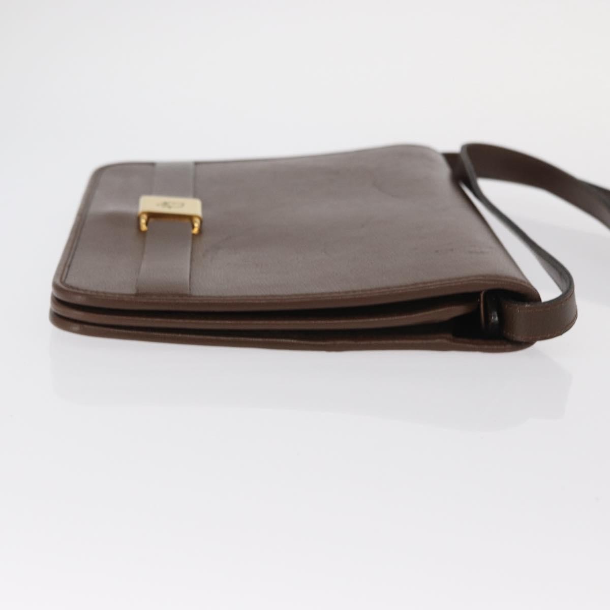 Christian Dior Vintage Shoulder Bag Brown Leather Fair condition - Model View