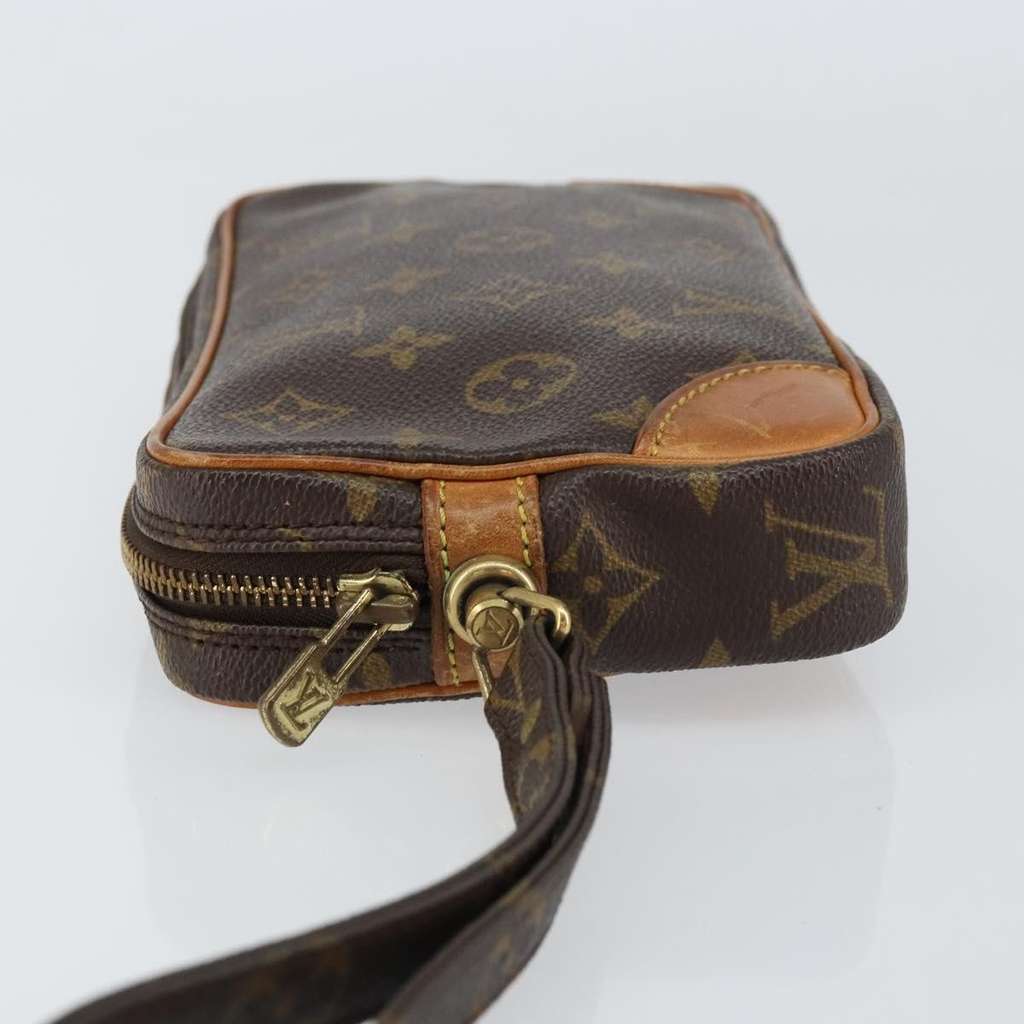 Louis Vuitton Marly Dragonne Clutch Brown Canvas Good condition - Model View