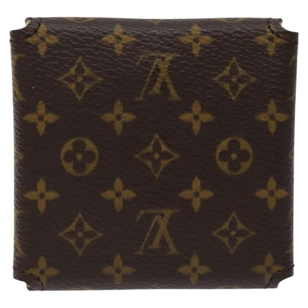 Louis Vuitton CASE JEWELRY BOX Brown Canvas Very good condition - Back View