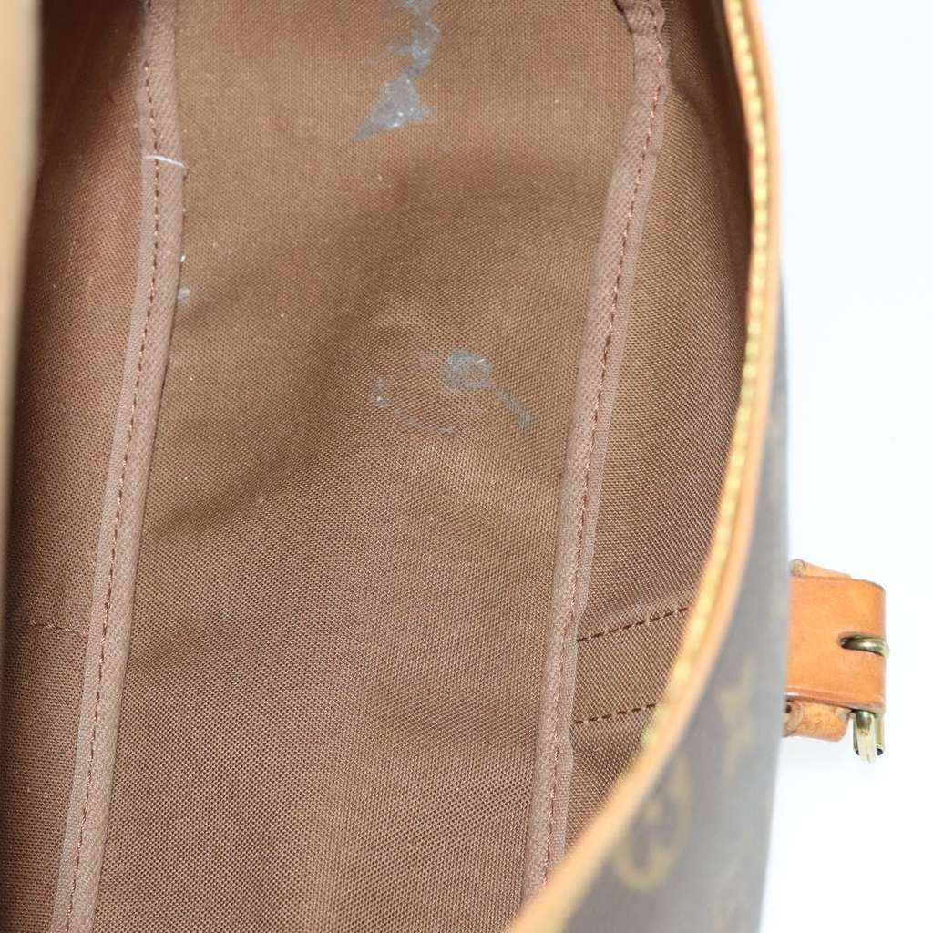 Louis Vuitton Saumur Handbag Brown Canvas Good condition - Box View