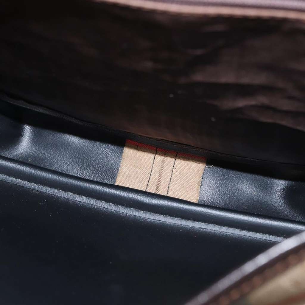 Burberry Nova check Shoulder bag Beige Canvas Good condition - Box View