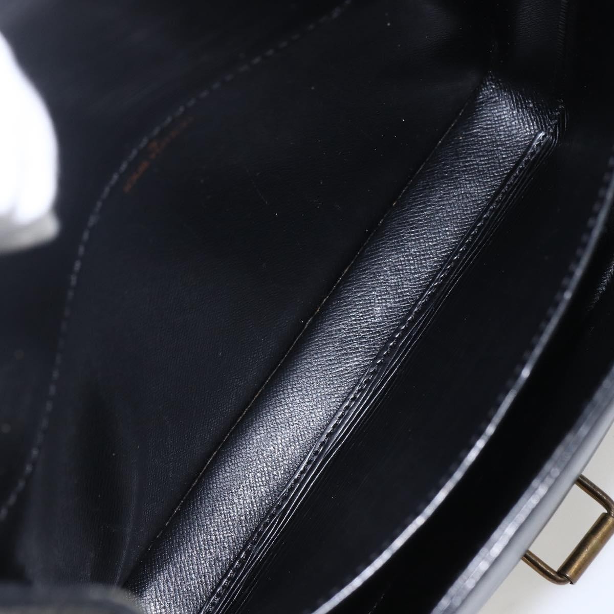 Louis Vuitton Cartouchiere Handbag Black Leather Fair condition - Box View